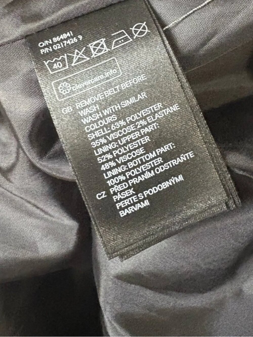 H&M Gray Fit & Flare Sleeveless Belted Dress Size 8 - Picture 3 of 8
